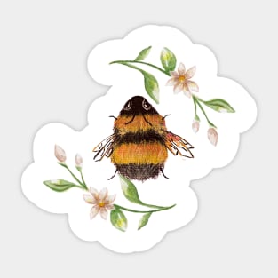 Plump Pollinator Sticker